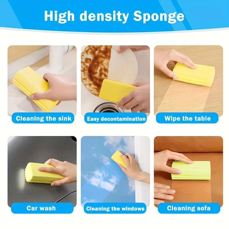 Damp Clean Duster Spong Dusting Wet Duster Powder Cleaning Spong Dust Removal Dusters for Home Car Kitchen Bathroom Scrub