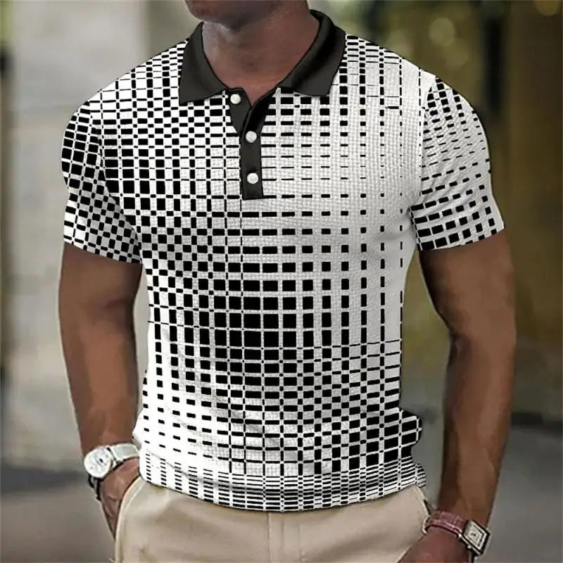 New Trending Men Summer Short Sleeve Fashion Casual Polo Shirt .