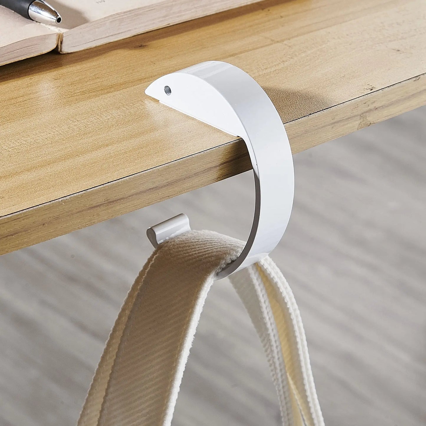 Desk Bag Hanger Portable Bag Hanger School Office Desk Edge Bag Hook Desktop Backpack Hanger Punch Free Desk Side Handbag Rack