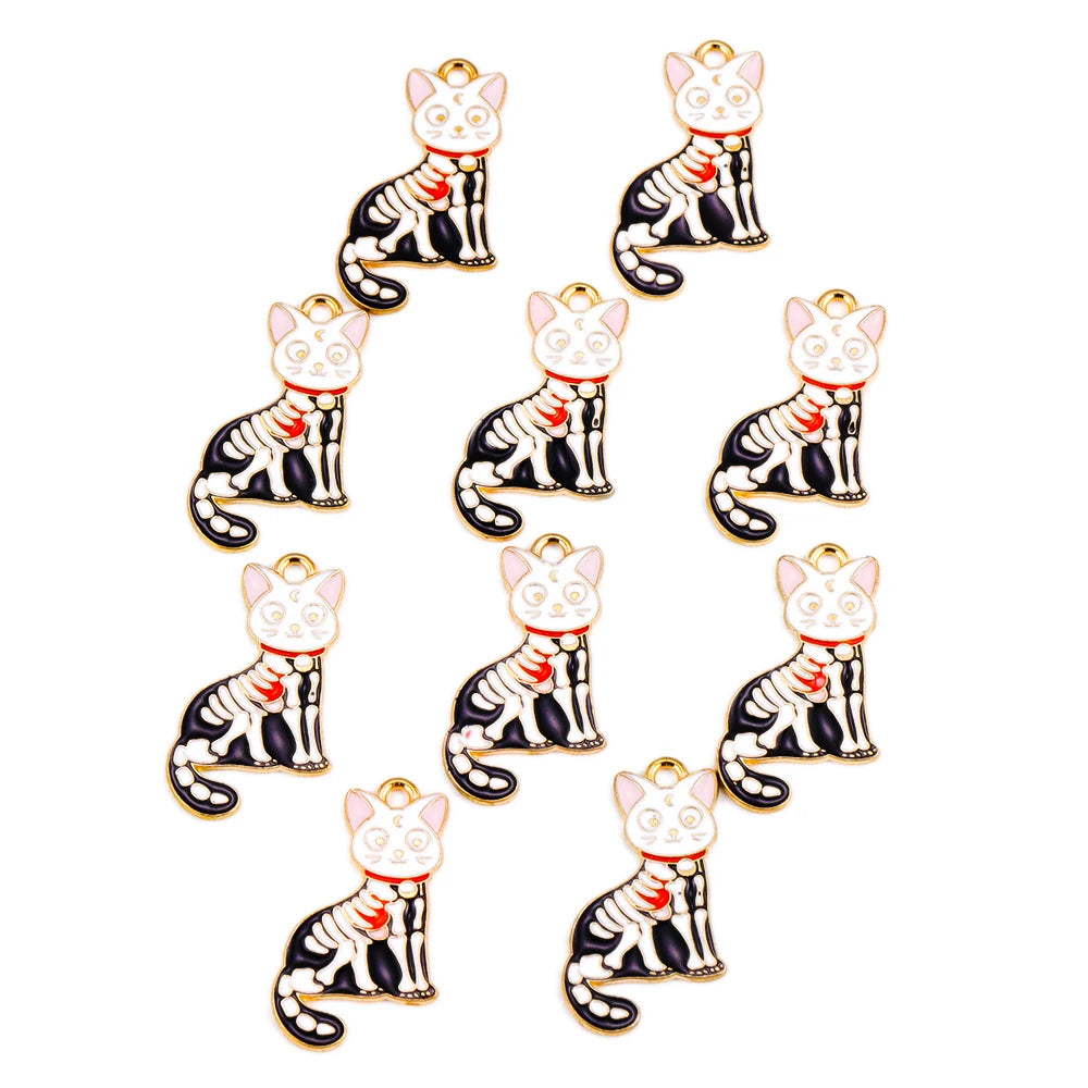 Lovers Cute Cat Cat's Paw Necklace Animal Pendant Charm for Bracelet Necklace Keychain Pendant DIY Jewelry Making Supplies Gift