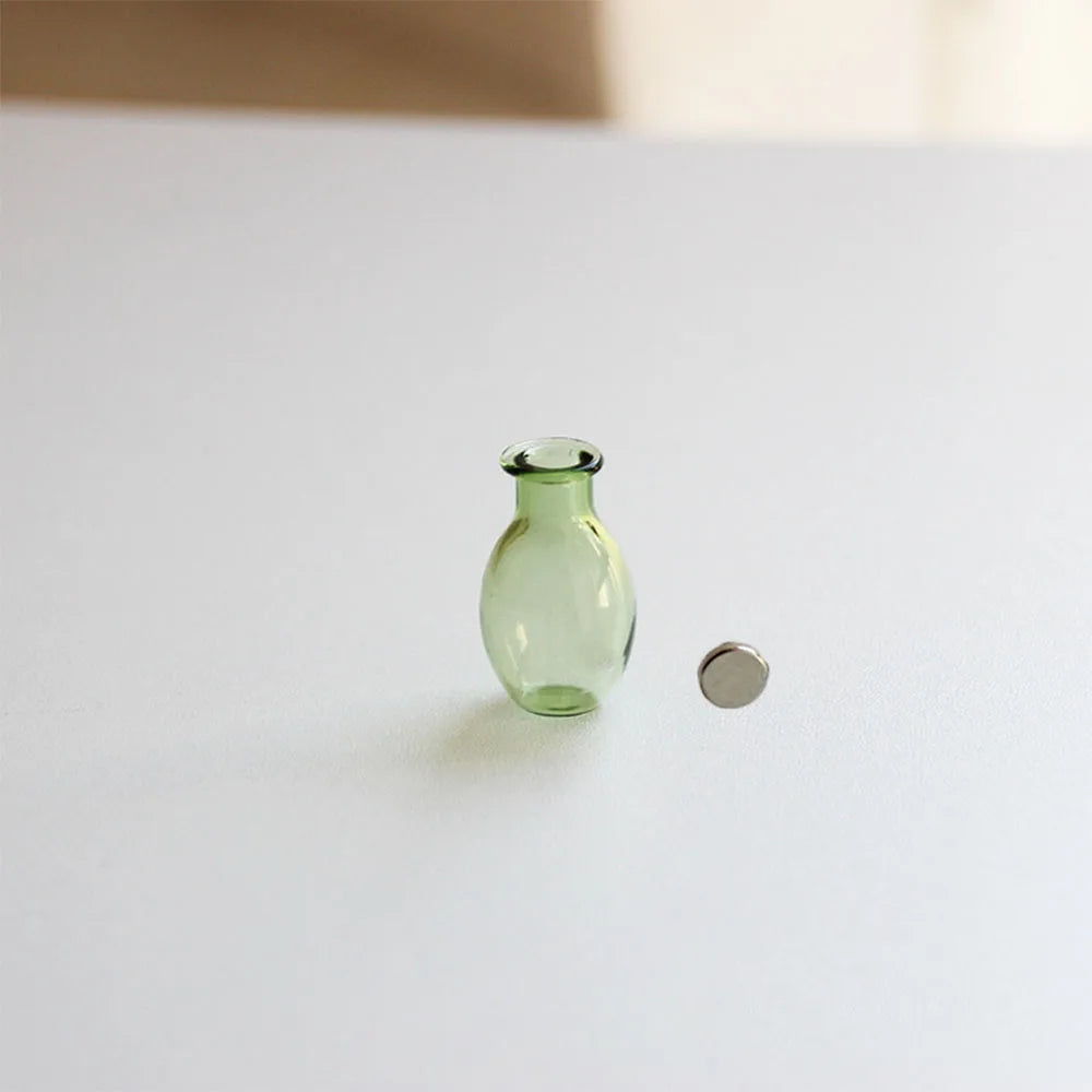 1Pc Cat Whiskers Mini glass Vases Magnetic Tiny Vases Refrigerator Decor Small Plant Kitchen Office Cat Dog Whisker Holder gift