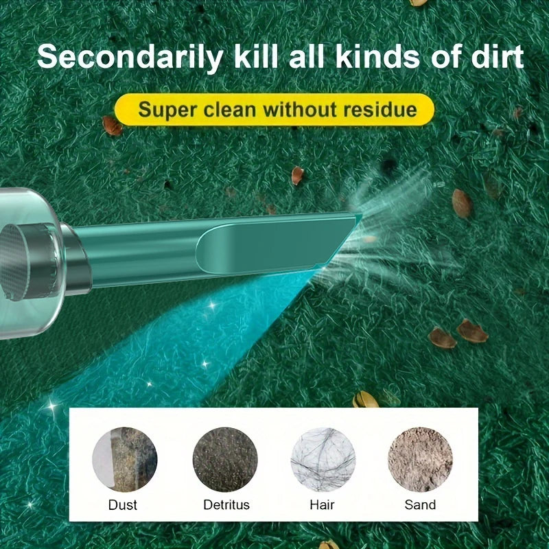 Small mini portable car vacuum cleaner, multifunctional, suitable for various scenarios inside the car