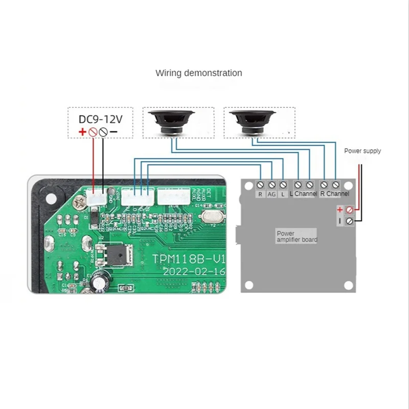 Trending Now TPM118B Digital Audio Player MP3 Decoder Board High Quality Portable MP3 Player Module with Bluetooth and FM Radio